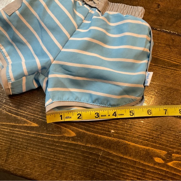 i play. Blue and White Striped Swim Trunks - Picture 6 of 9